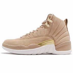 Nike Air Jordan 12 Retro Women's Shoes Vachetta Nike Gold Sneakers Asic Shoes Near Me