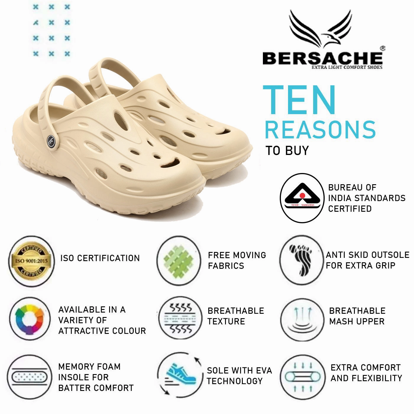 Boat Slippers Bersache Extra Soft Classic Casual with  Regular wear with Ultra Soft & Flexibility Technology Clog's for Men's & Boy's (6124-