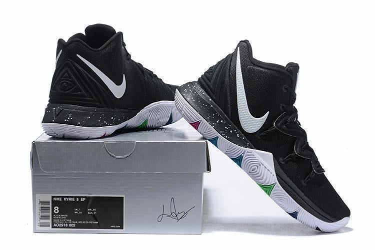 Asics Wrestling Shoes For Boxing Nike Kyrie 5 Black White Men Basketball Shoes Sale Size US 7-12