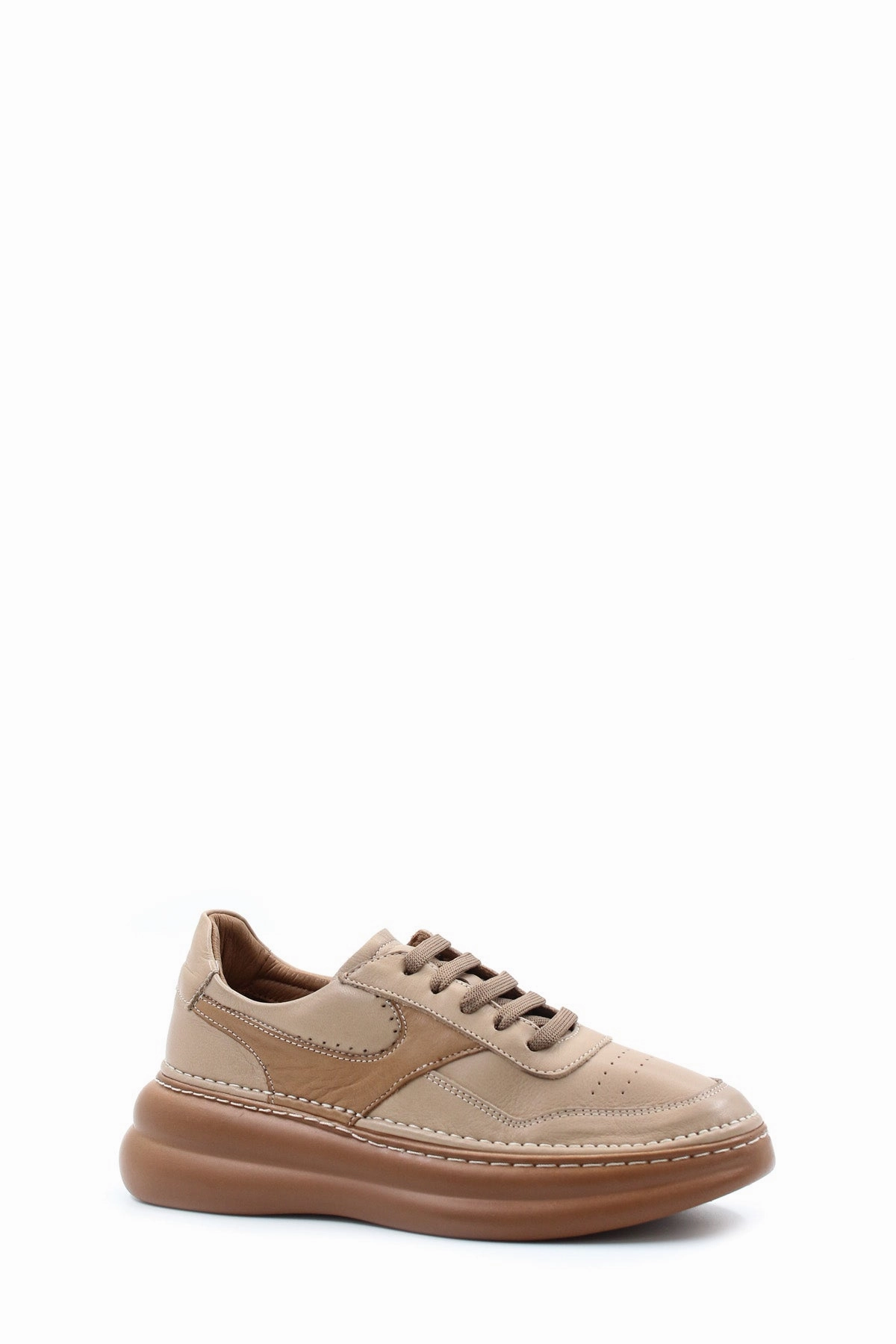 FST Genuine Leather Women's Casual Shoes 409ZA3051 Biscuit - Silver Spring Oc Casual Shoes