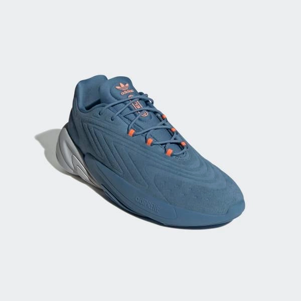 Adidas Basketball Shoes Crazy Explosive Adidas Men's Ozelia Shoes - Altered Blue / Light Solid Grey / Beam Orange