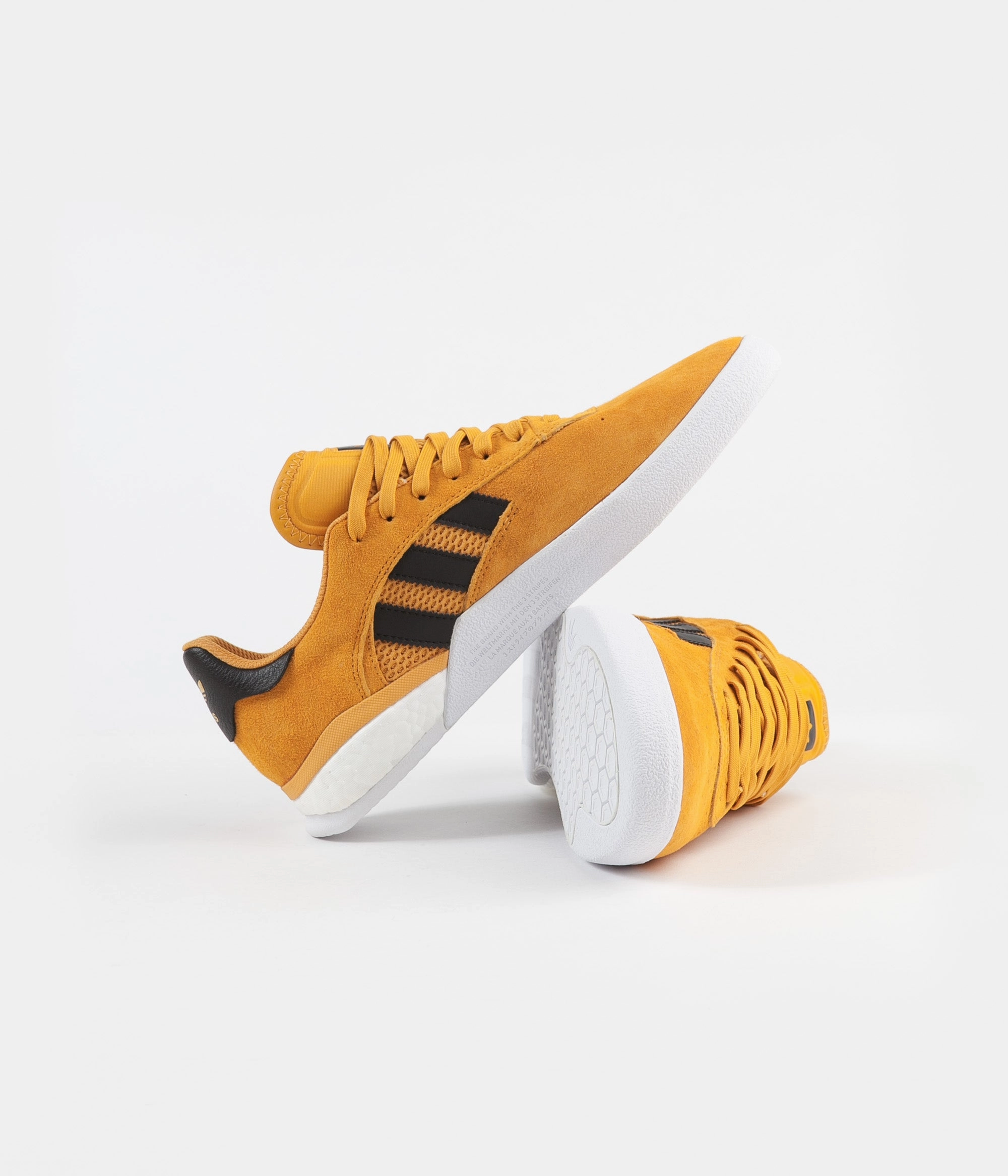 Adidas Solarmotion Golf Shoes Adidas 3ST.004 'Miles Silvas' Shoes - Yellow / Core Black / Gold Metallic