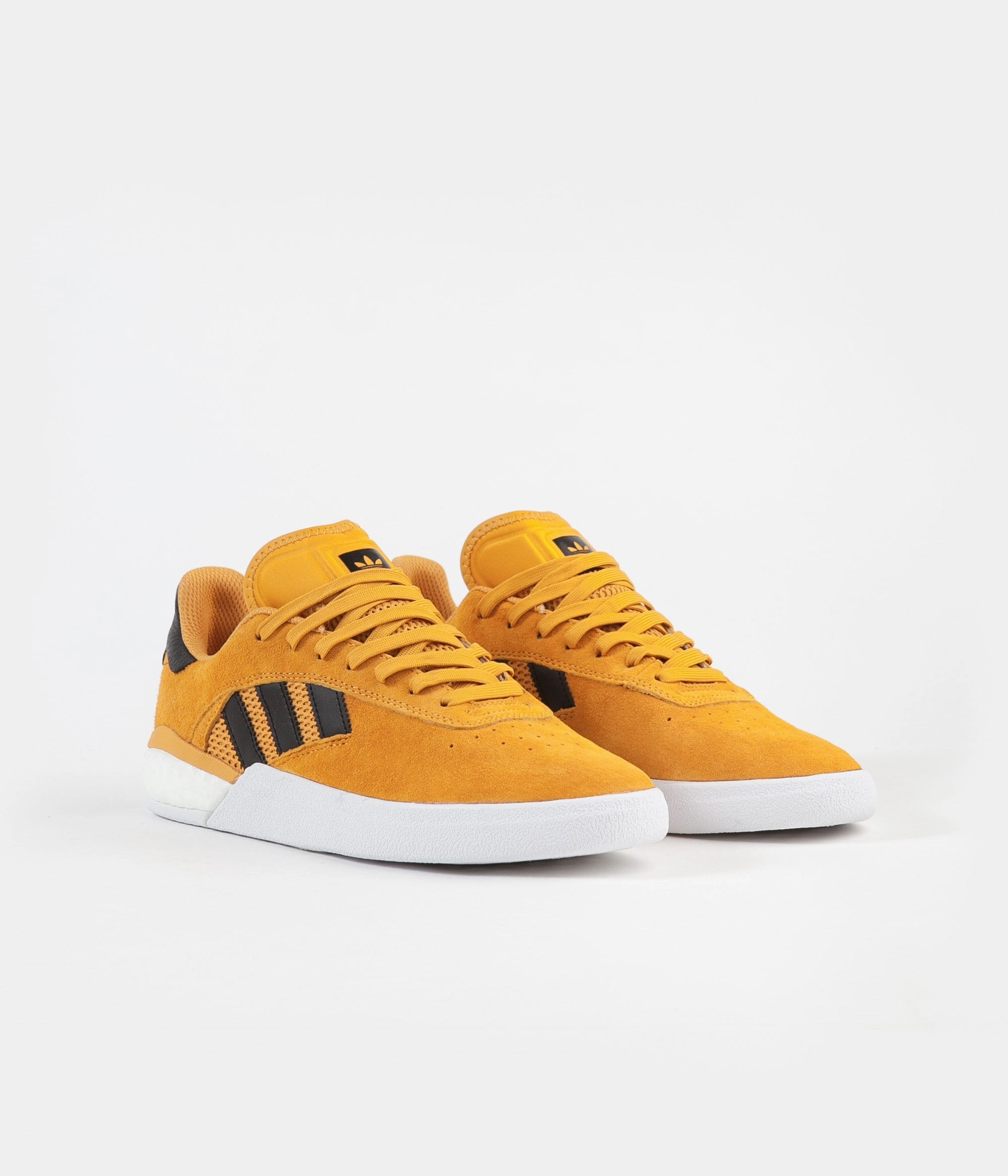 Adidas Steel Toe Shoes Adidas 3ST.004 'Miles Silvas' Shoes - Yellow / Core Black / Gold Metallic