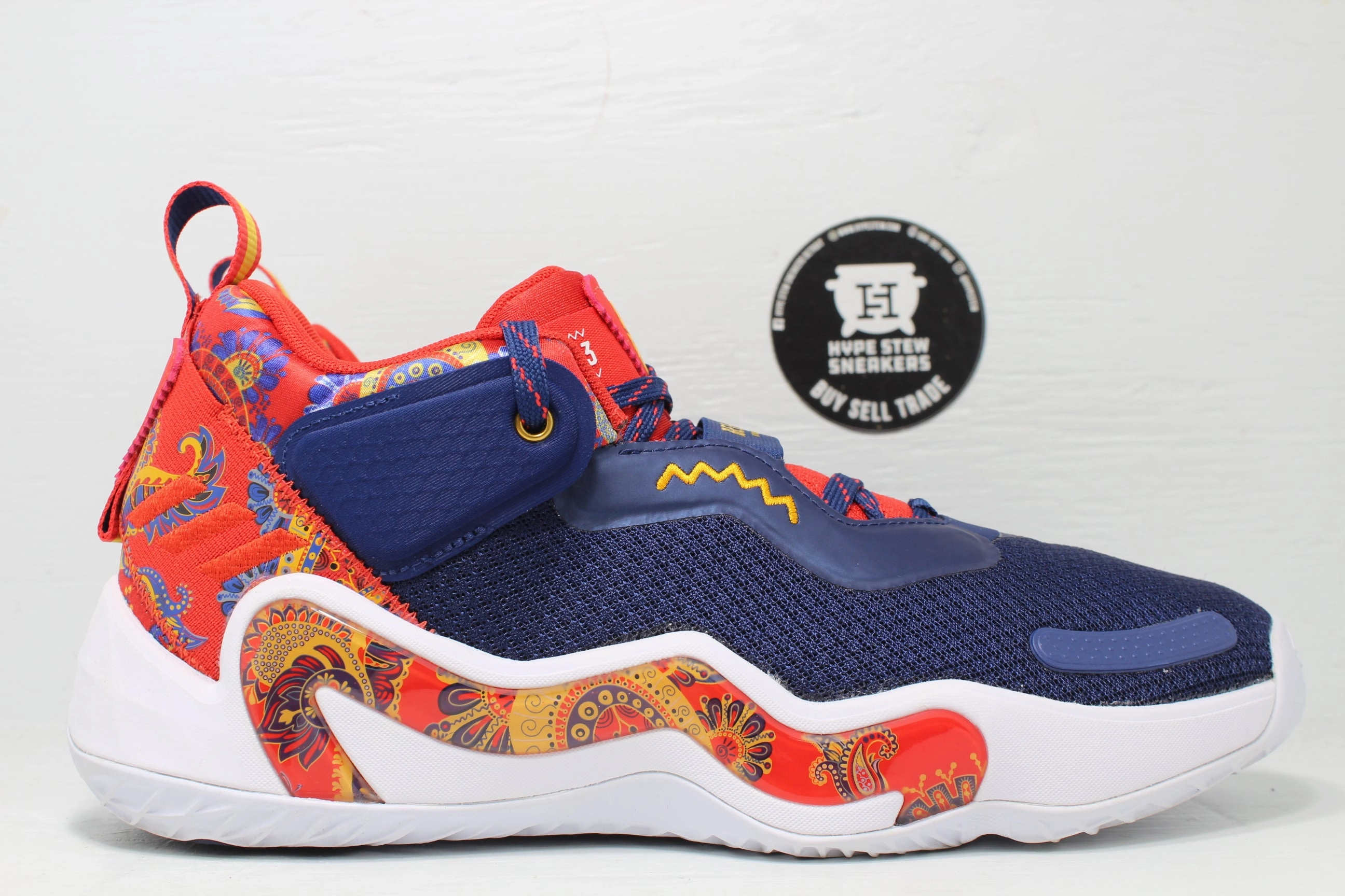 Adidas D.O.N. Issue #3 Bel-Air Athletics Dark Blue Adidas Golf Shoes Boa