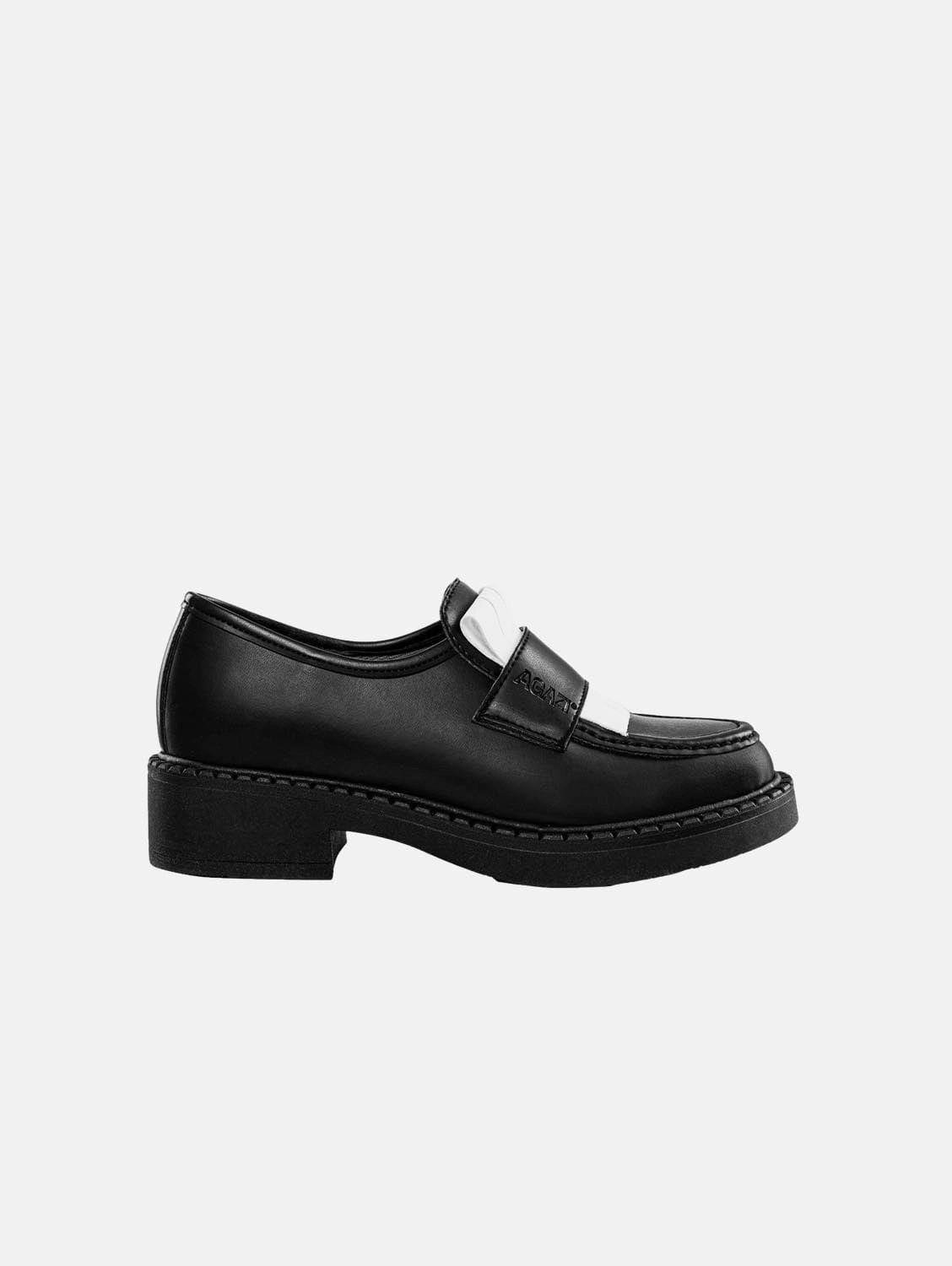 Diane Women's 3 in 1 Apple Leather Vegan Loafers | Black Loafers No Back