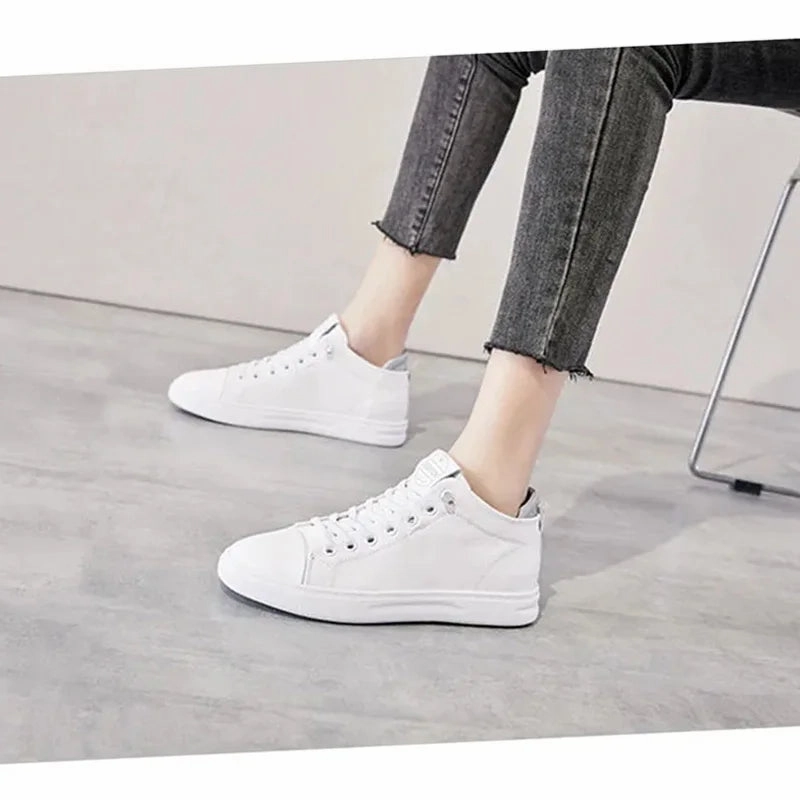 Women Sneakers Genuine Leather Shoes Cowhide Fashion Flat Casual Steve Madden Eve Casual Shoe