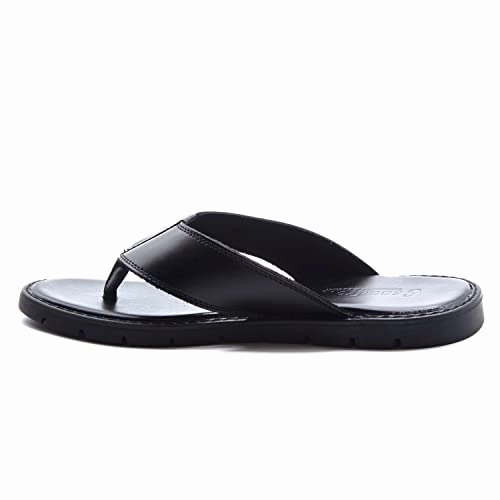 Men's 69213 Leather Slip On Peasant Toe Loop Roman Flip Flop Dress Sandals Cliffs Sandals