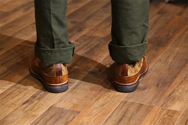 Casual loafers shoes for men spring and summer new casual shoes pure hand sewing loafers for men lightweight flat shoes for men Flat-pedal Shoes