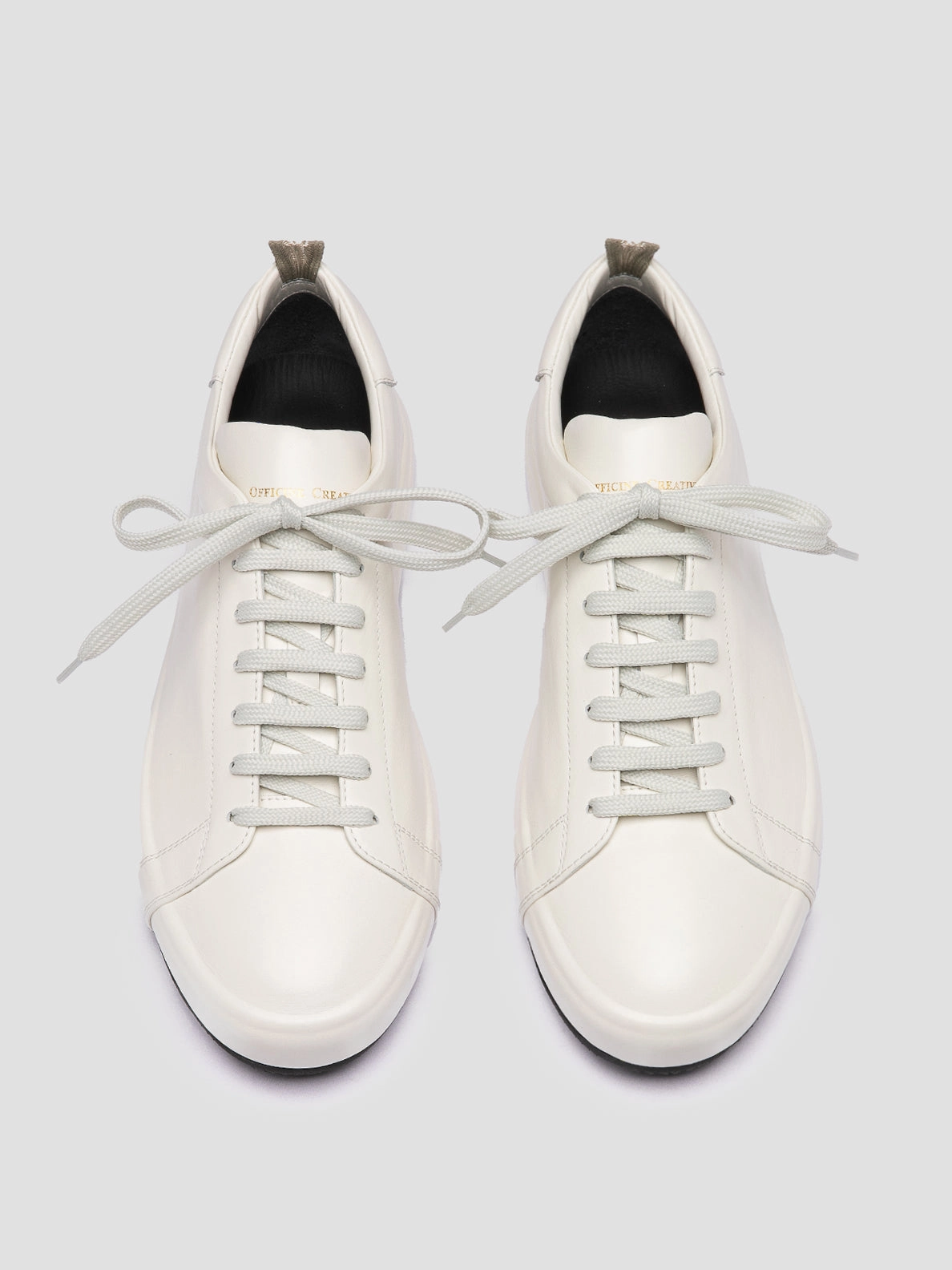 ESSENCE 001 - White Leather Low Top Sneakers Tennis Shoes Vs Sneakers