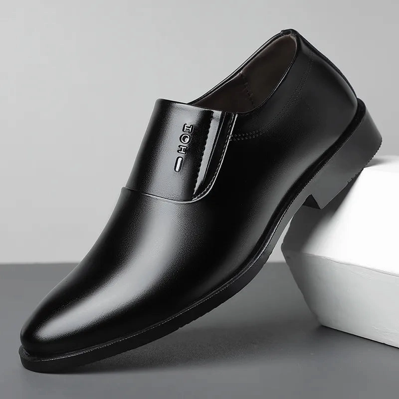 New Men's Business Formal Leather Shoes Suede Loafers Jeans