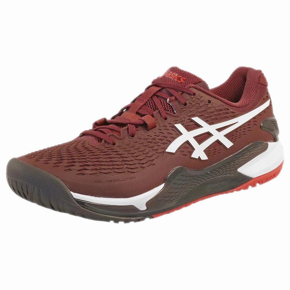 Asics Lightweight Stability Running Shoes ASICS GEL-RESOLUTION 9 (ANTIQUE RED/WHITE)