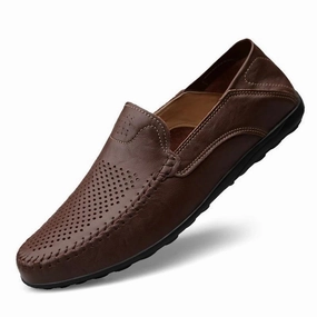 Genuine Leather Hand Tailored Moccasins Shoes for Men Slacks With Loafers