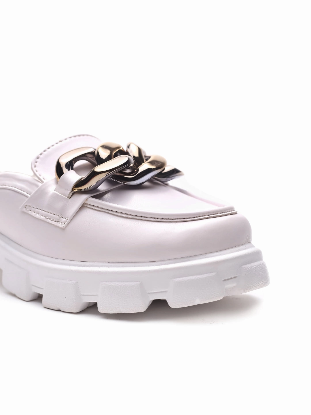 Givenchy Loafers Brauch White Embellished Slip-on Loafer Shoe
