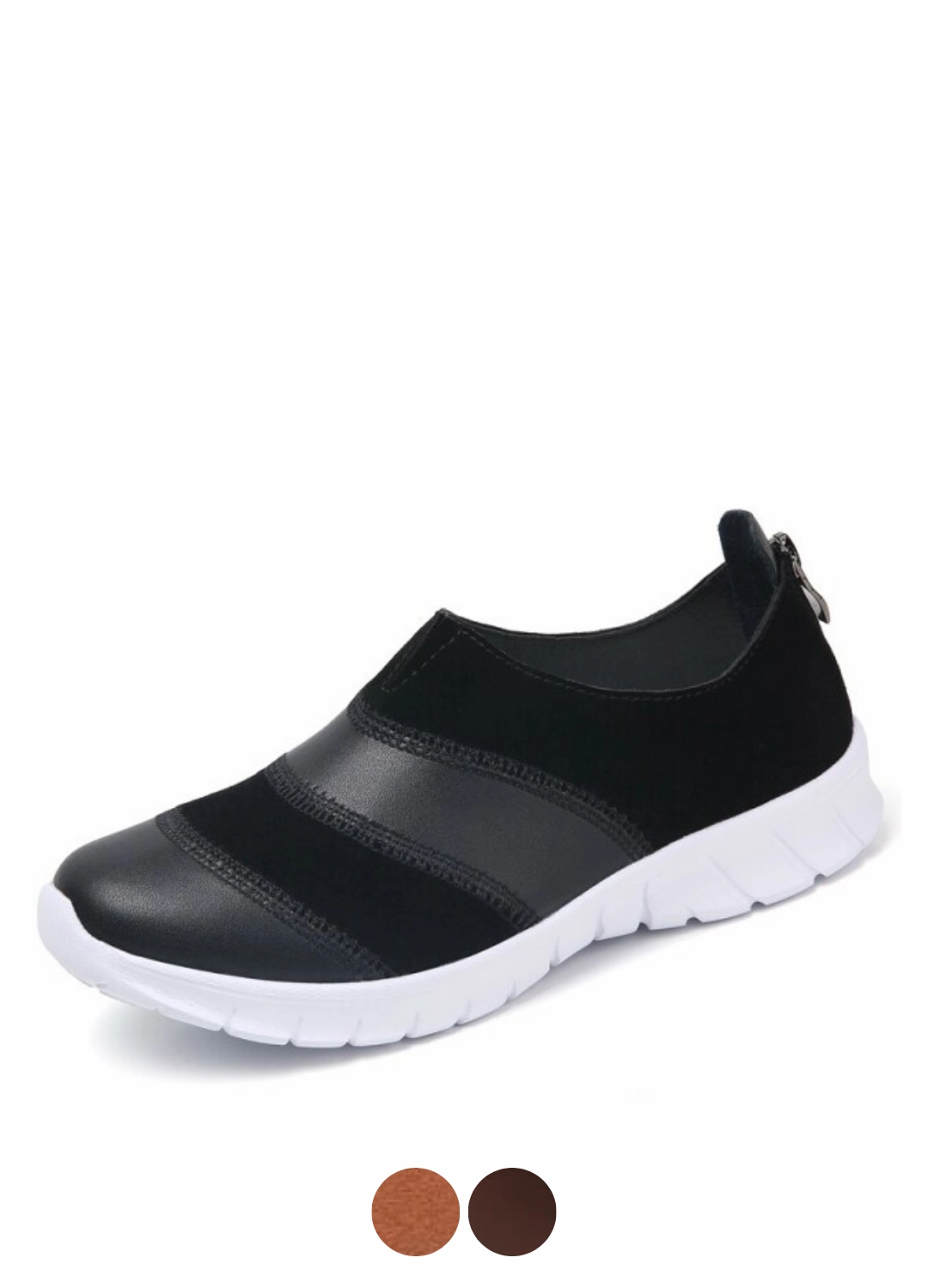 Best Dress Loafers Yusuf Women's Loafer Slip-On Leather Fall Fashion Flat Black Shoes