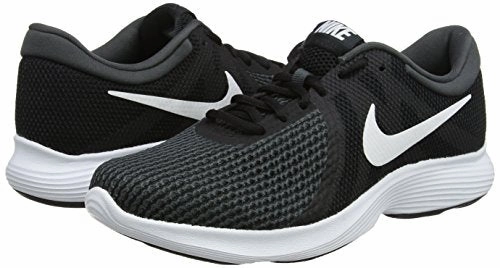 Nephelea Holo Running Shoes Nike Women's WMNS Revolution 4 Black/White Shoes-7 UK (41 EU) (9.5 US) (908999-1)