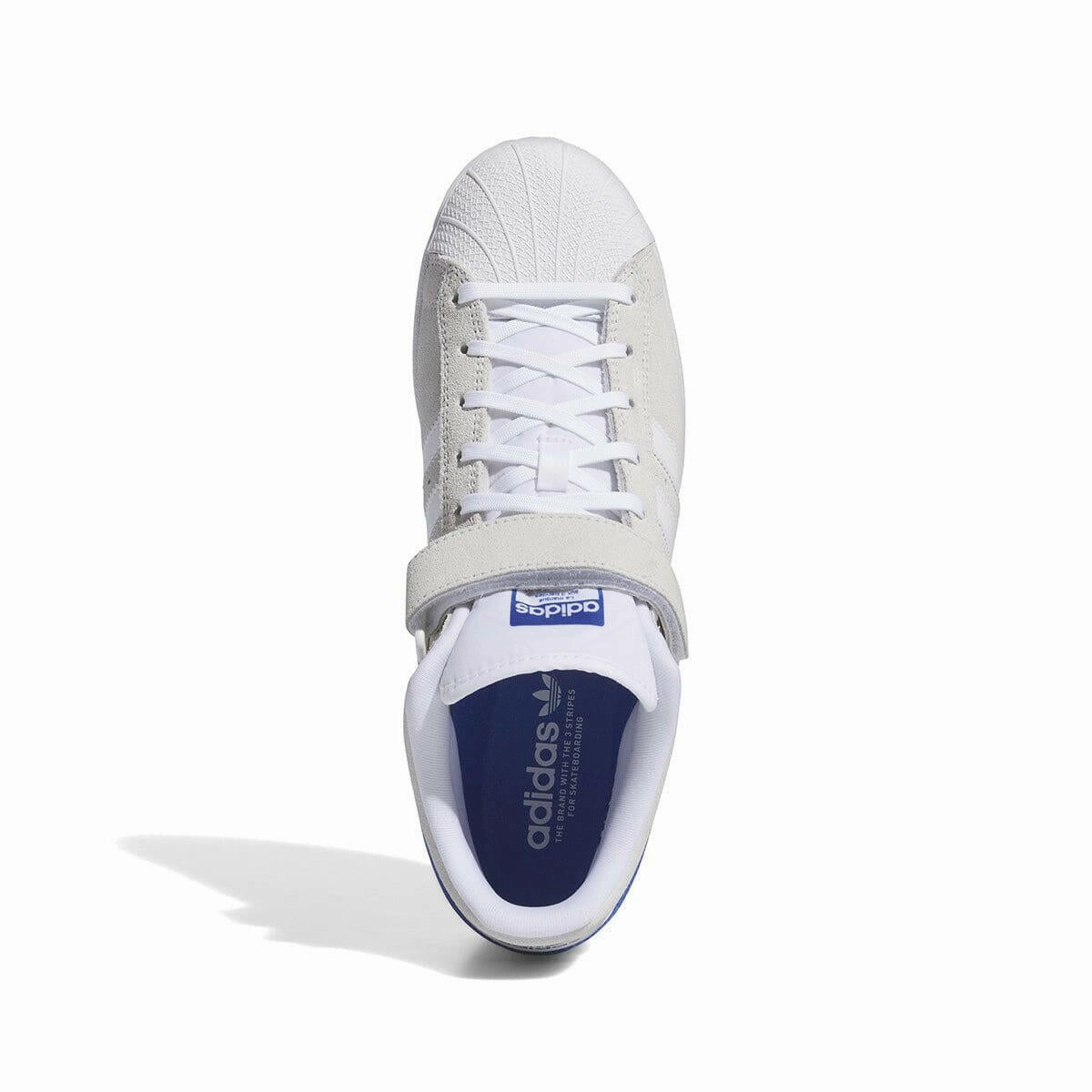 Adidas Hoops Mid Shoes Adidas - Pro Shell Adv Shoes White/White/Blue
