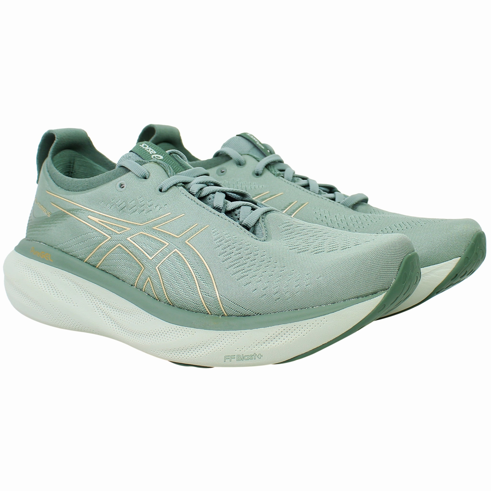 Asics Shoes Vegan Asics Gel-Nimbus 25 Womens Green Running Shoes