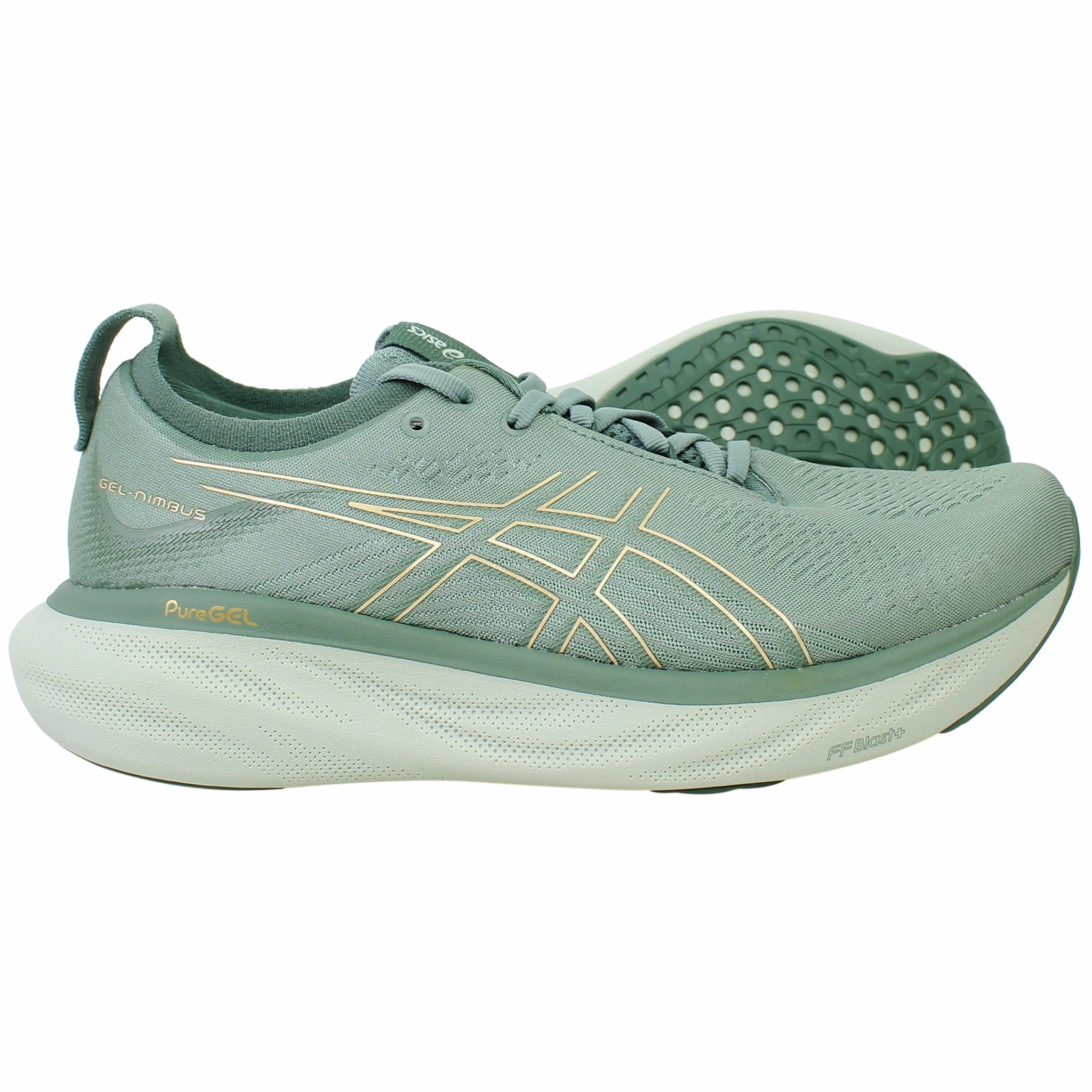 Asics X Packer Shoes Asics Gel-Nimbus 25 Womens Green Running Shoes