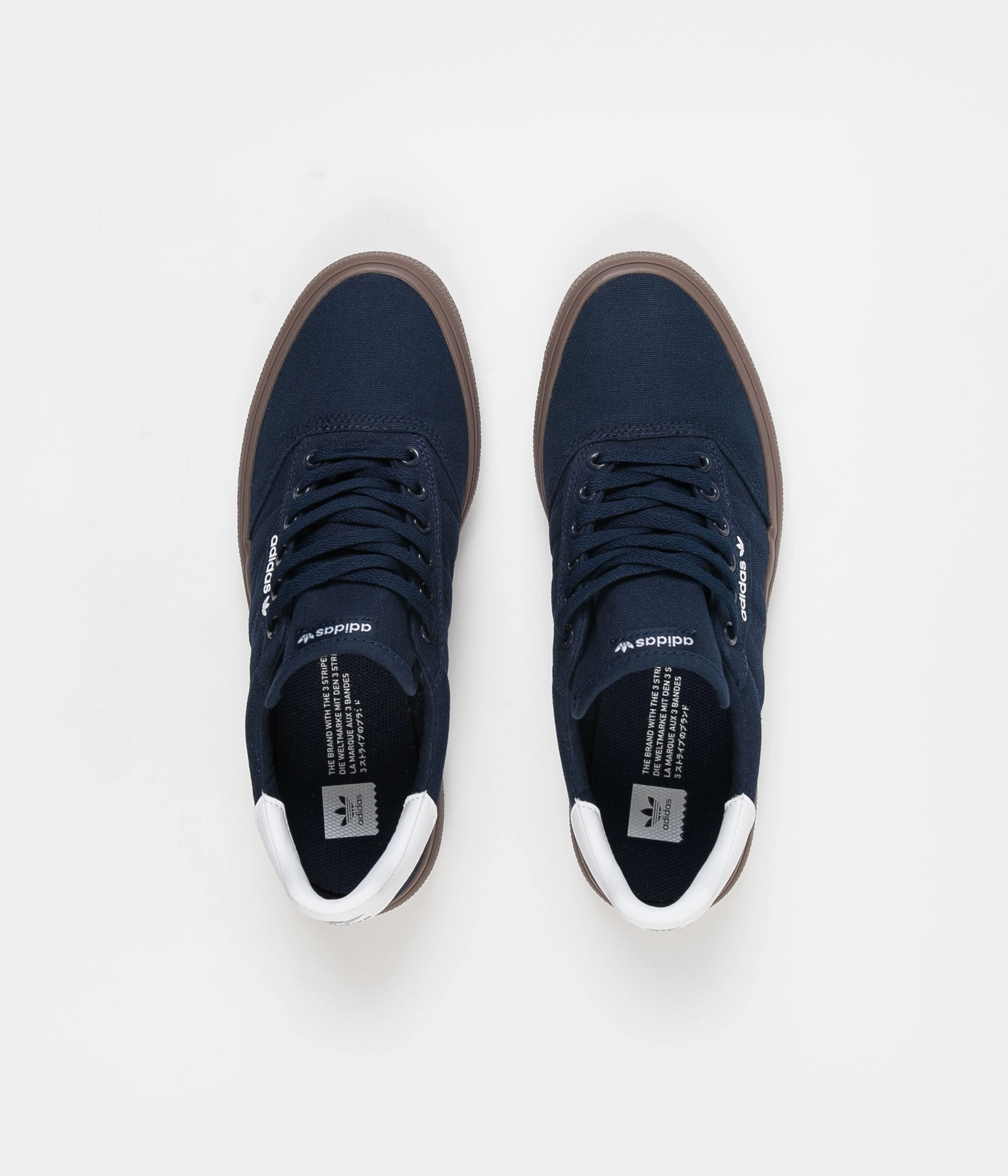 Adidas 3MC Shoes - Collegiate Navy / White / Gum Adidas Sole Shoes