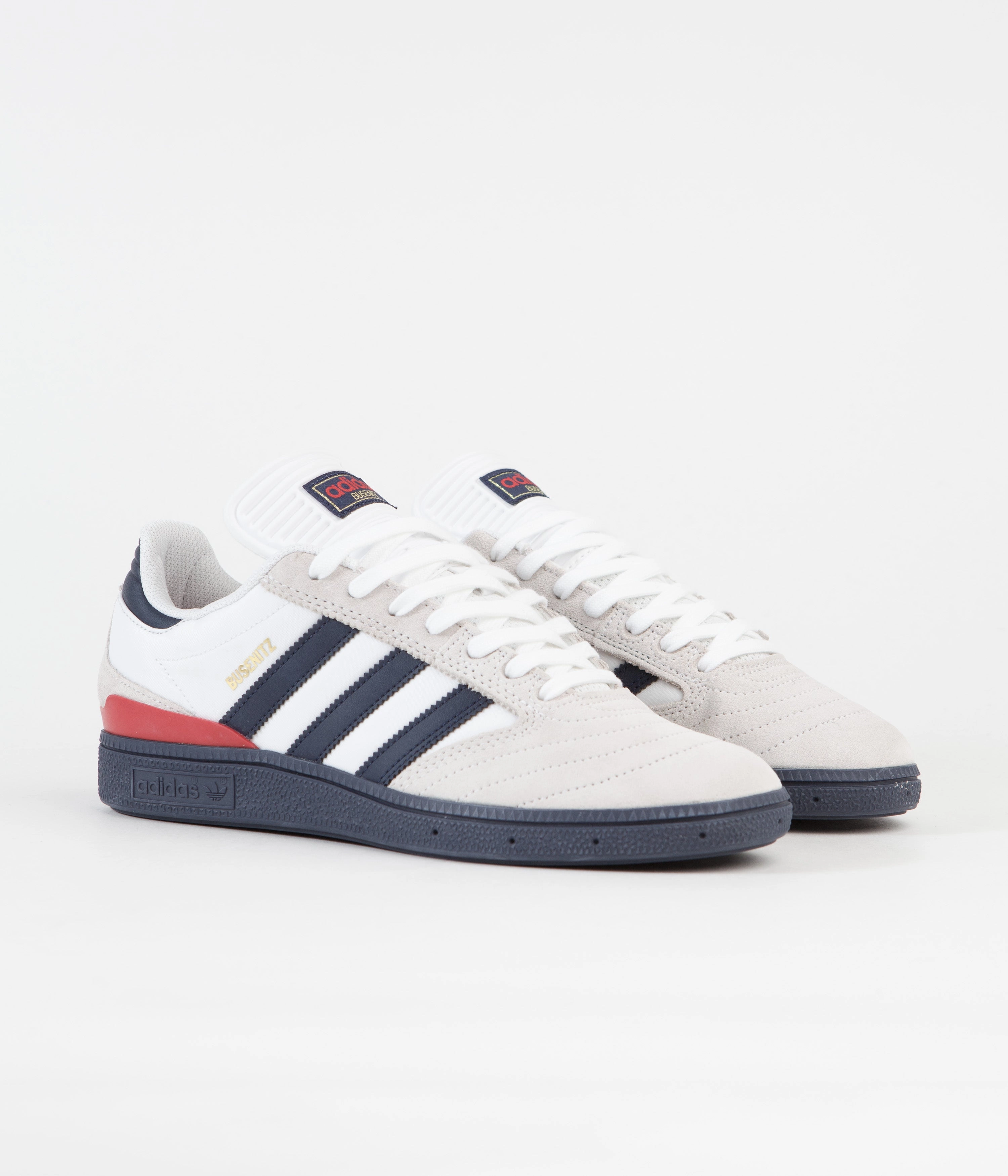Adidas Forum Bonega Low Shoes Adidas Busenitz Shoes - FTWR White / Collegiate Navy / Shadow Navy