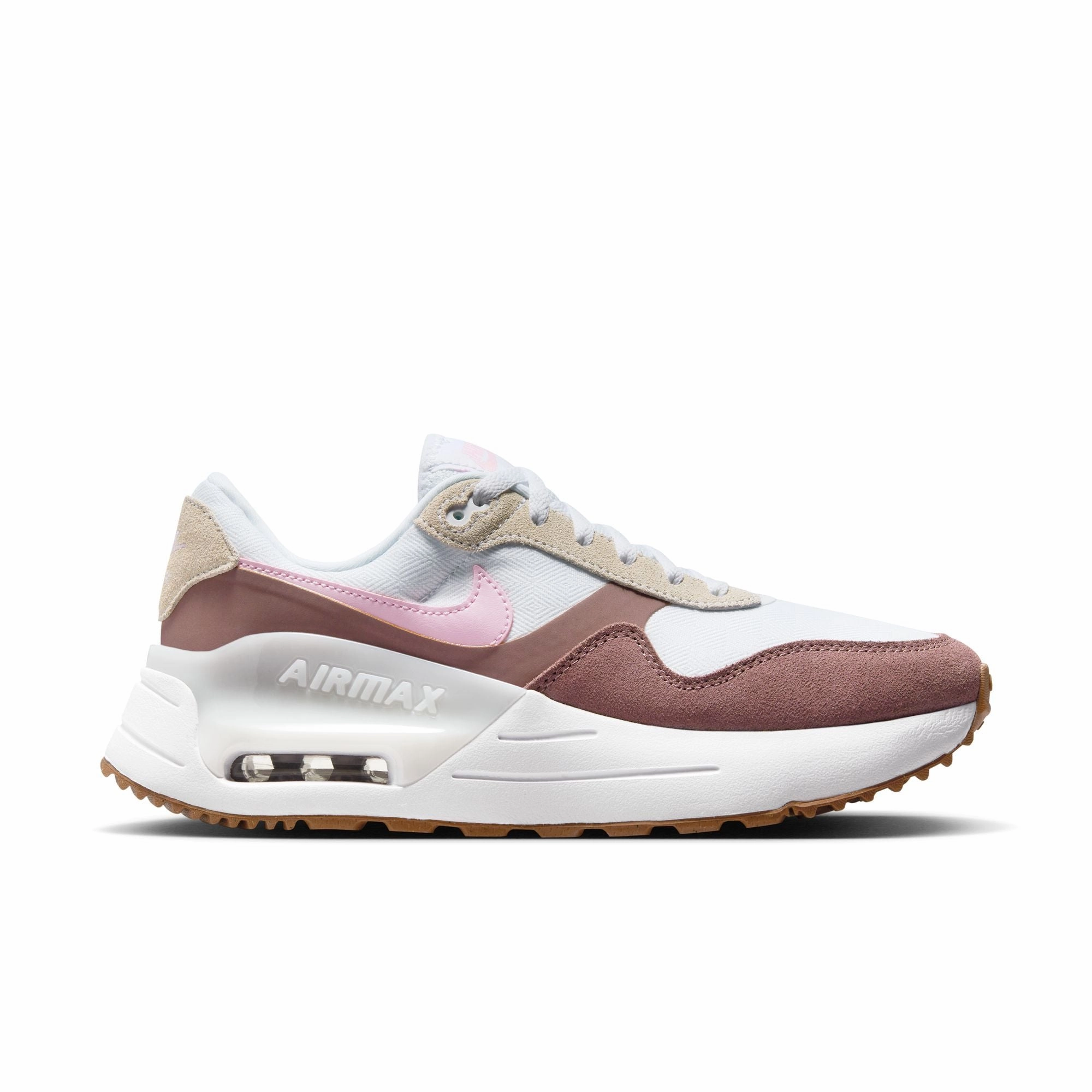 Nike Air Max SYSTM - White/Pink Foam-Smokey Mauve Asics Shoes Onitsuka Tiger Sneakers