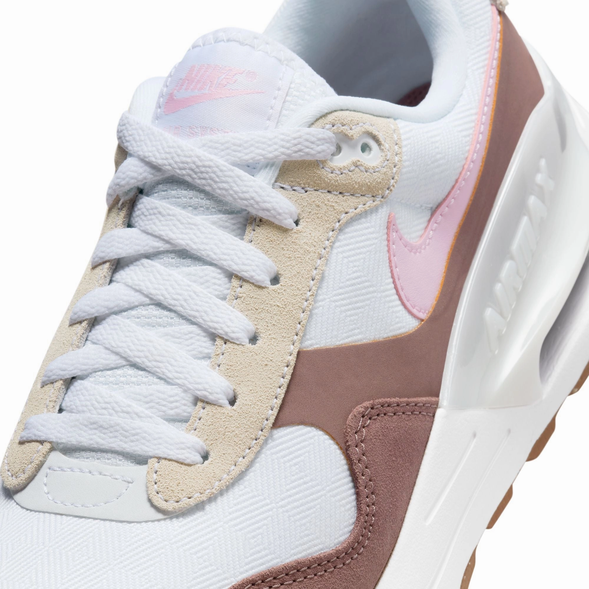 Nike Air Max SYSTM - White/Pink Foam-Smokey Mauve Asics Shoes Measurement