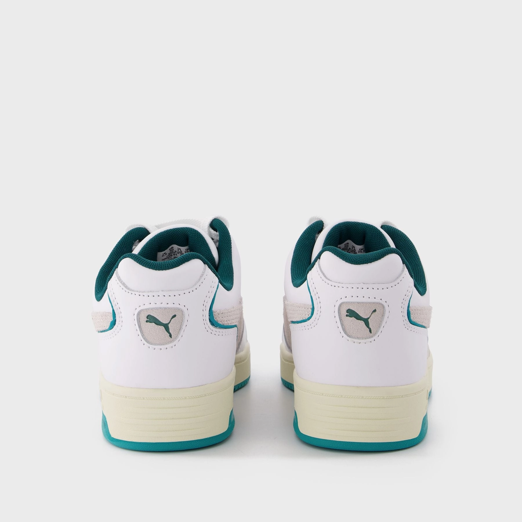 Asics Vs New Balance Running Shoes Baskets Slipstream Retro Sum en Cuir Blanc et Bleu