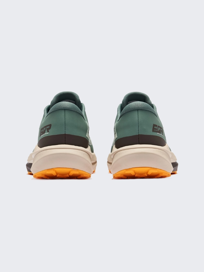 Off Road Running Shoes Erke Cross Country Men Running Shoes Pine Green/Med Brown