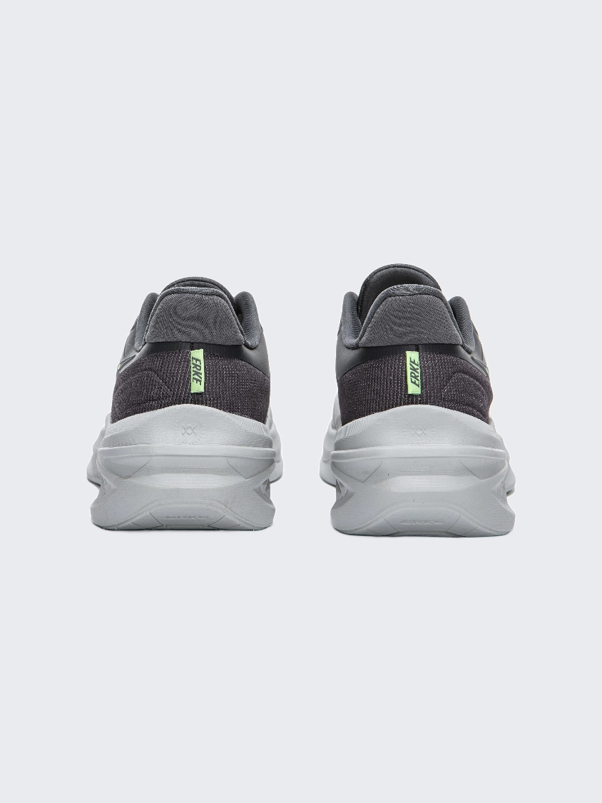 Erke Cushioning Men Running Shoes Light Grey/Charcoal Pro 3 Running Shoes