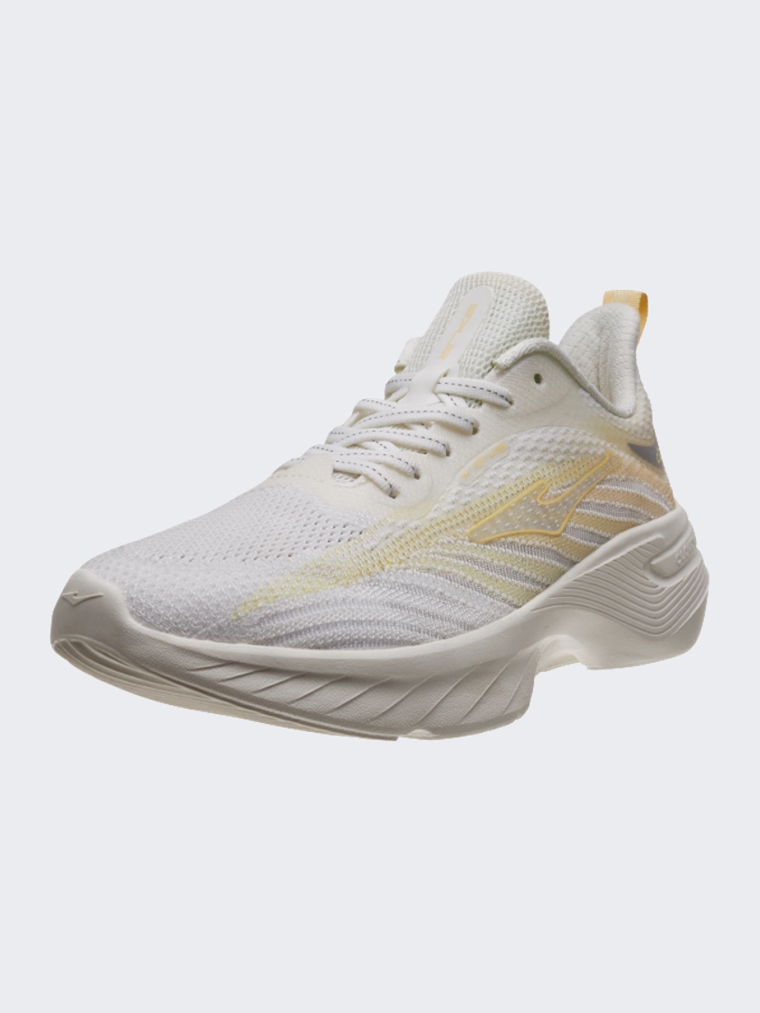 Erke Cushioning Women Running Shoes White/Orange Zoom Running