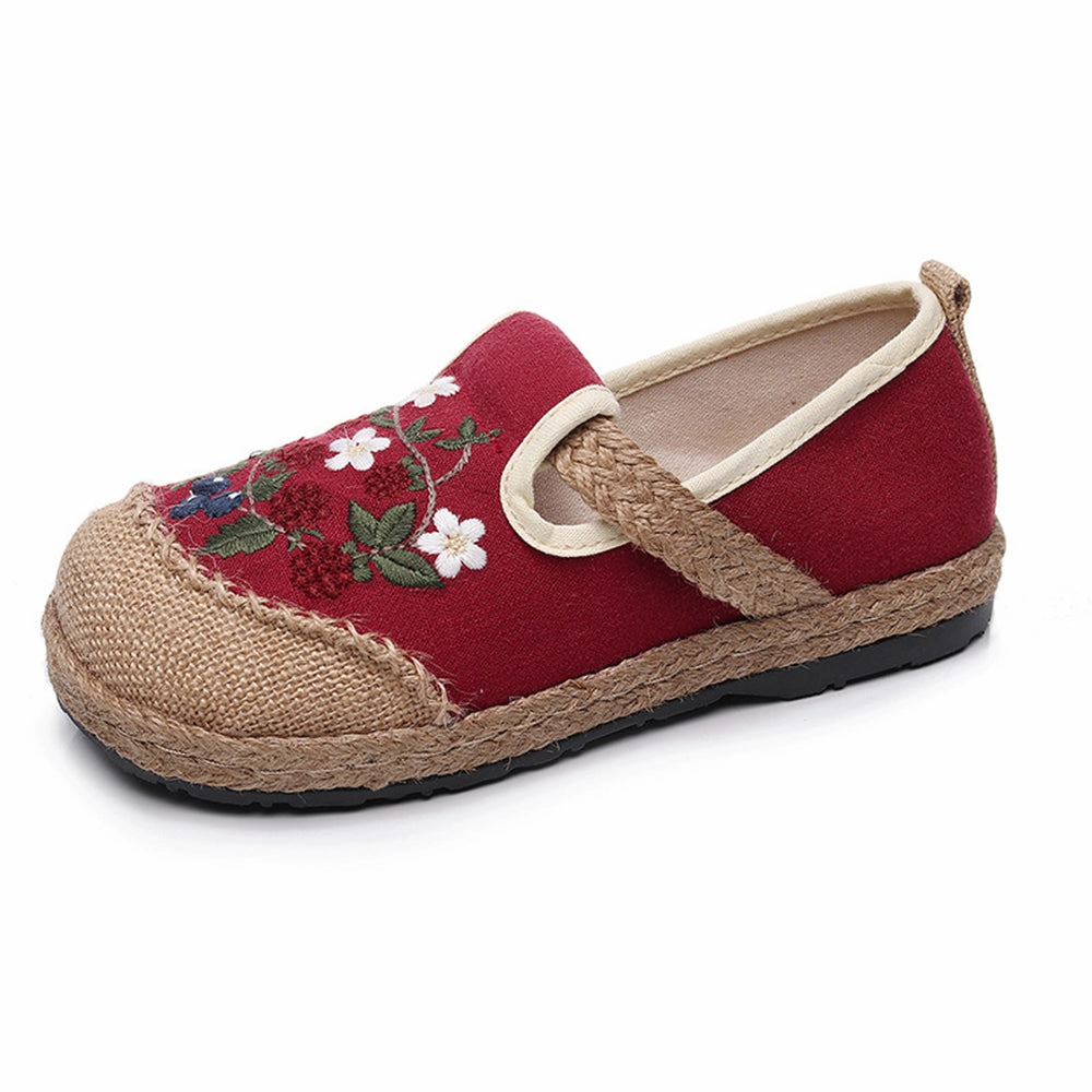 Armani Jeans Casual Shoes Ethnic Style Embroidered Cotton Linen Shoes