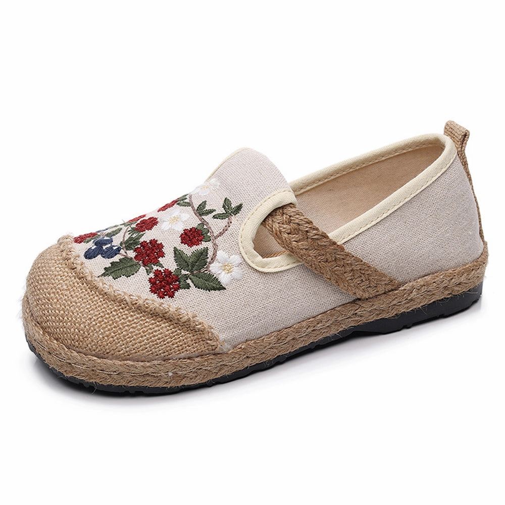 Ethnic Style Embroidered Cotton Linen Shoes Best Casual Summer Shoes