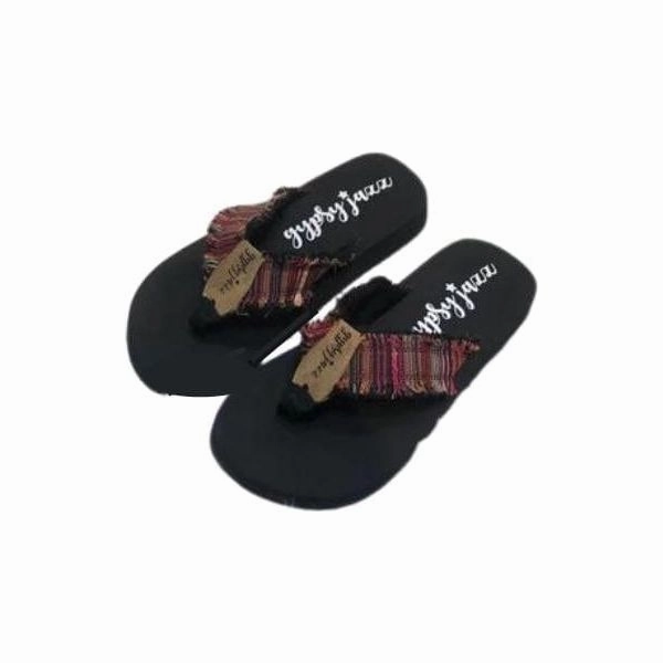 Beach Shoes And Flip Flops Gypsy jazz red multi sandals
