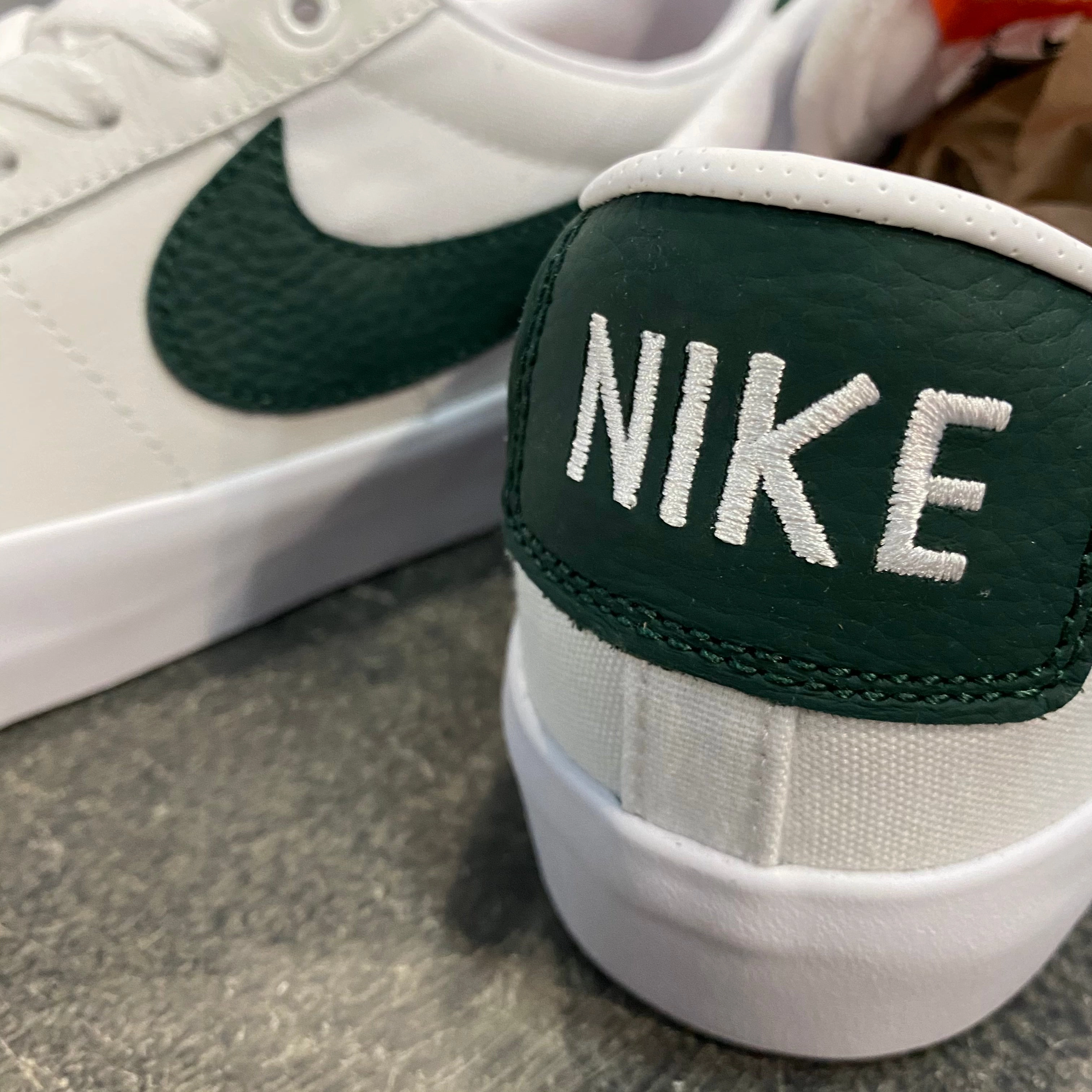 Nike SB Blazer Low GT Orange Label White/Pro Green Asics Wrestling Shoes Dan Gable Ultimate