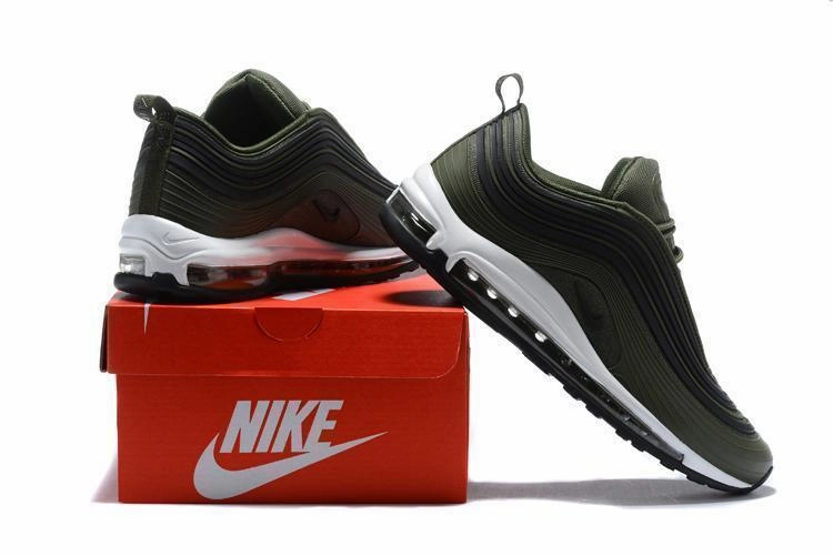 Nike Air Max 97 Ultra Black Olive Men Shoes Sale Size US 7, 8, 8.5, 9, 10, 11 Cheap Shoes Asics