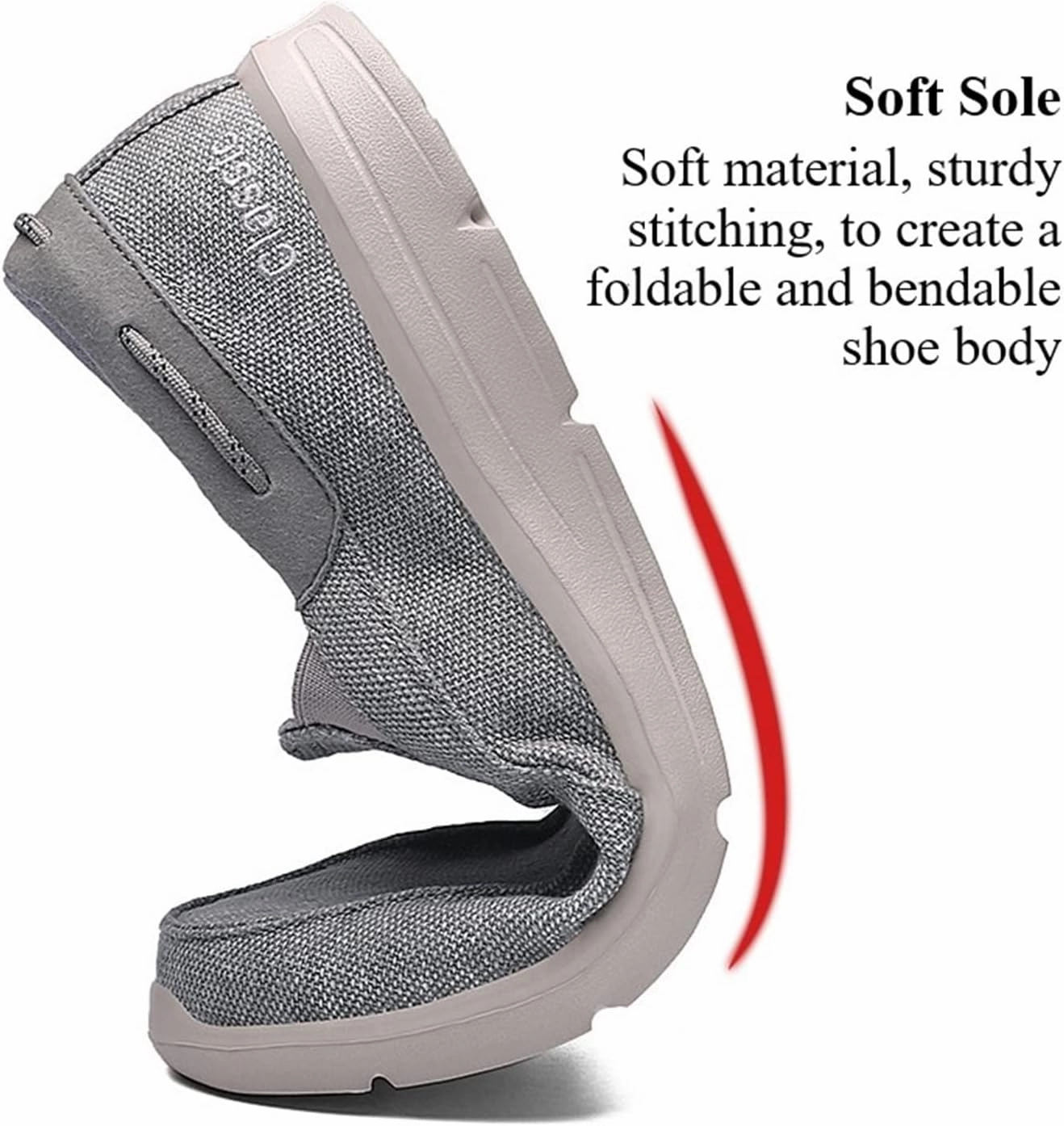 Flat Shoes Ankle Strap GRW Men Orthopedic Loafers Breathable Canvas Shoes Lightweight Casual Comfortable Walking Shoes