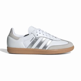 Adidas Samba Mn Shoes Adidas Samba OG 'White Silver Metallic Grey' Women's Shoes