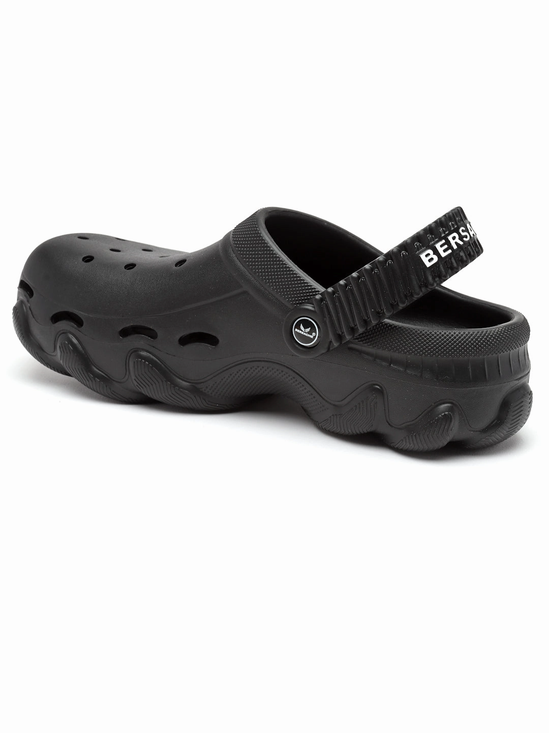 Bersache Extra Soft Classic Casual with  Regular wear with Ultra Soft & Flexibility Technology Clog for Men's & Boy's (6087 Black) Slippers Slippers