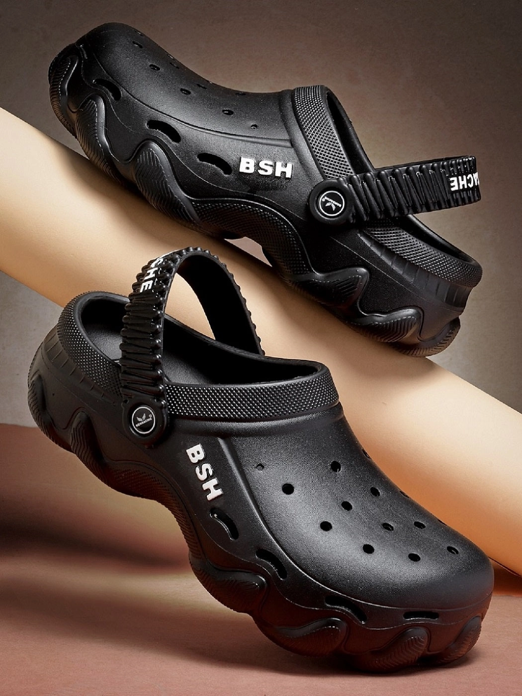 Bersache Extra Soft Classic Casual with  Regular wear with Ultra Soft & Flexibility Technology Clog for Men's & Boy's (6087 Black) Pooh Bear Slippers