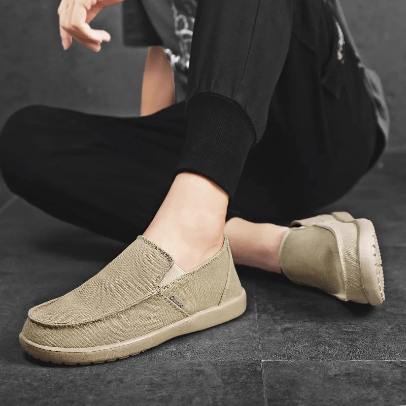 Casual Shoes Size 12 Wide Fashion Men's Canvas Breathable Walking Driving Flats Casual Shoes