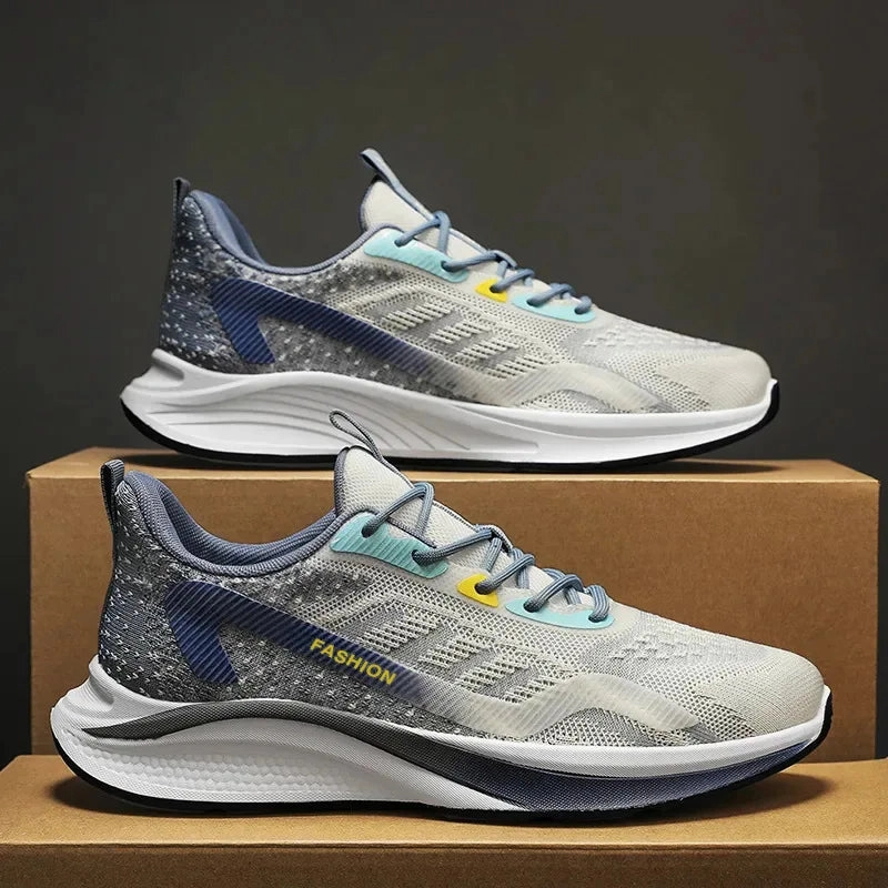 Fashion Men Sneakers Mesh Casual Shoes Lac-up Men Shoes Lightweight Vulcanize Shoes Walking Sneakers Zapatillas Hombre Sneakers And A Dress