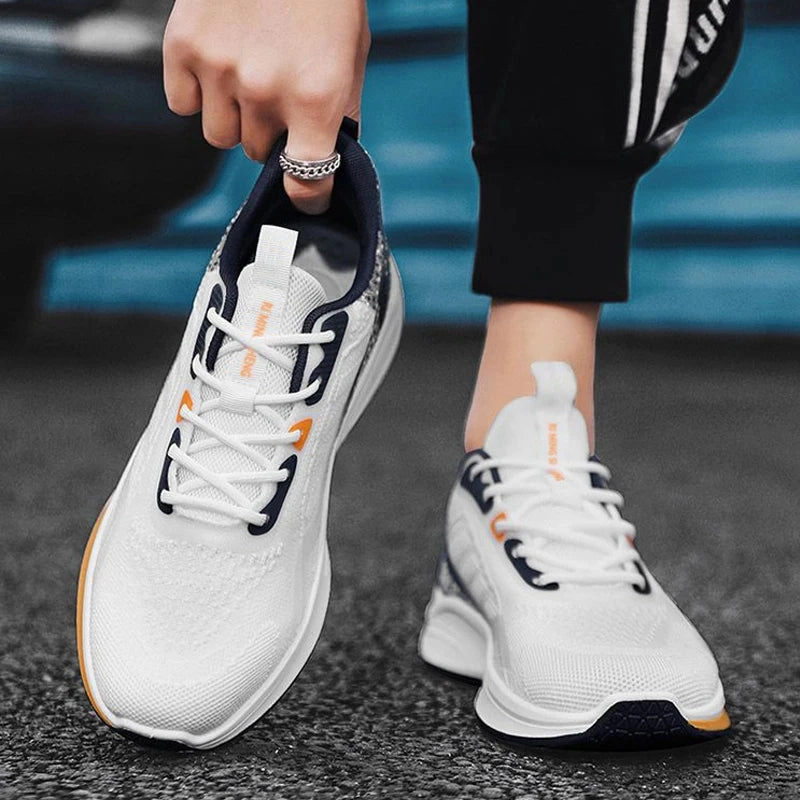 Sneakers Polo Fashion Men Sneakers Mesh Casual Shoes Lac-up Men Shoes Lightweight Vulcanize Shoes Walking Sneakers Zapatillas Hombre