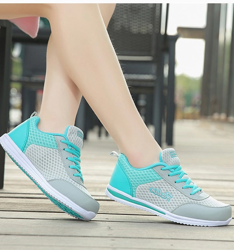 Grey Casual Shoes Gym Shoes Woman Spring Summer Sneakers For Basket Femme Breathable Women Casual Shoes Trainers Zapatillas Mujer