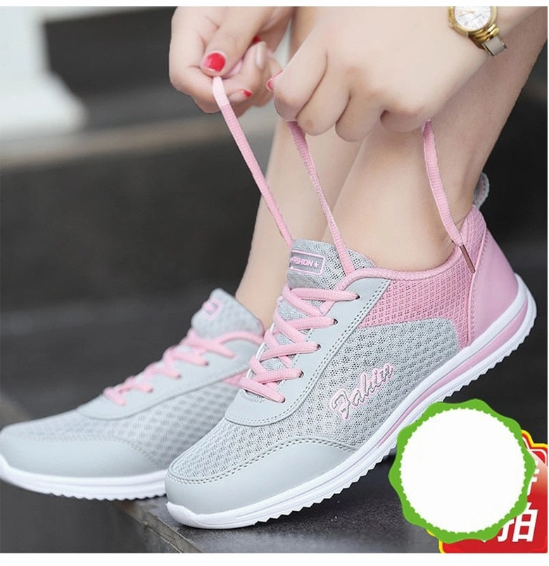 Gym Shoes Woman Spring Summer Sneakers For Basket Femme Breathable Women Casual Shoes Trainers Zapatillas Mujer Wide Fitting Casual Shoes