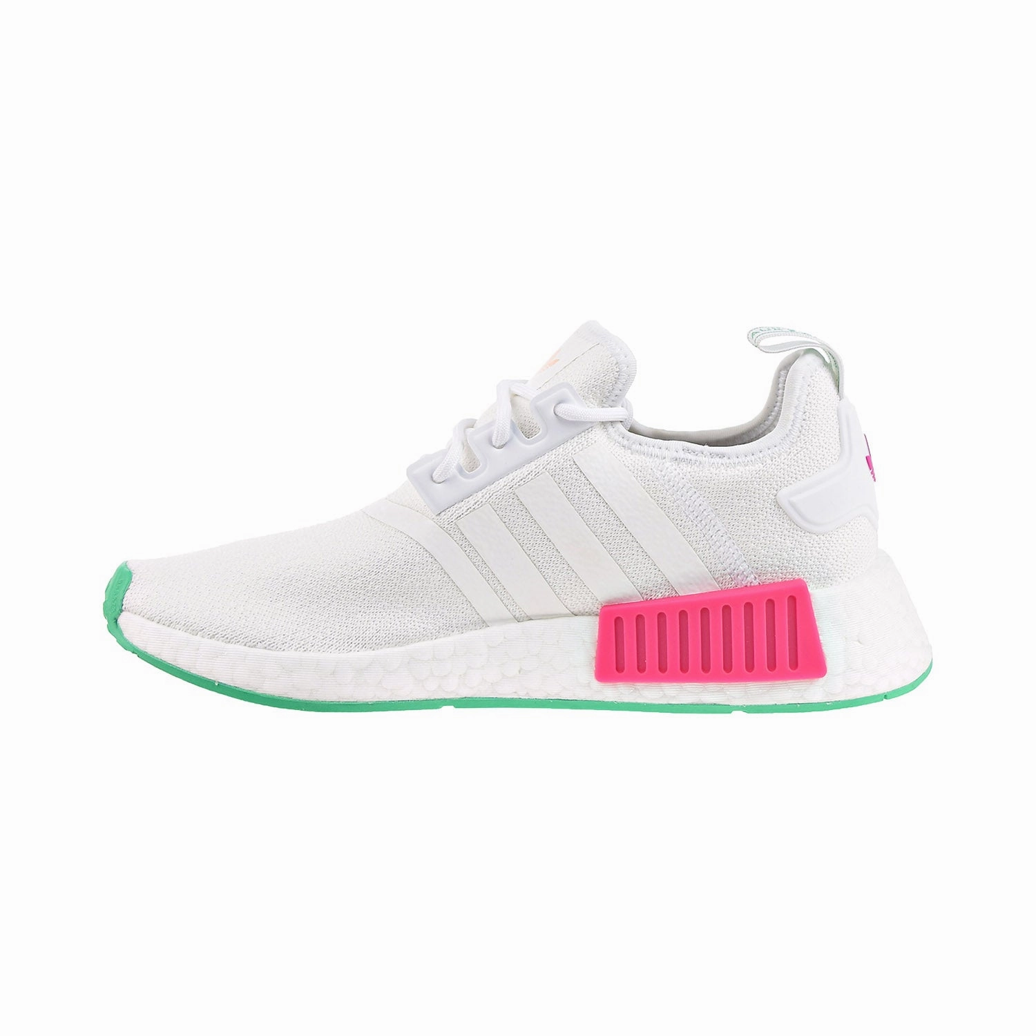 Adidas Originals NMD_R1 Women's Shoes White/Hi-Res Green/Real Magenta Adidas Ubersonic Tennis Shoes