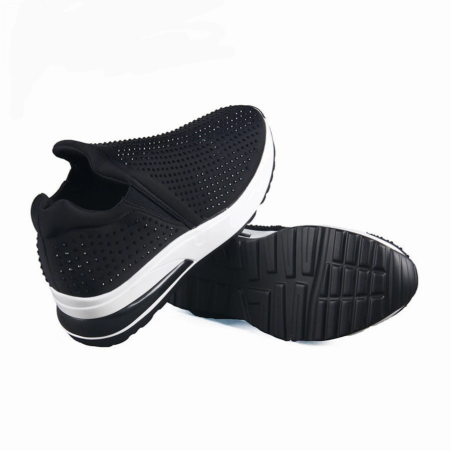 Leather Insole Women Sneakers Blingbling Platform Mesh Shoes Tigers Sneakers