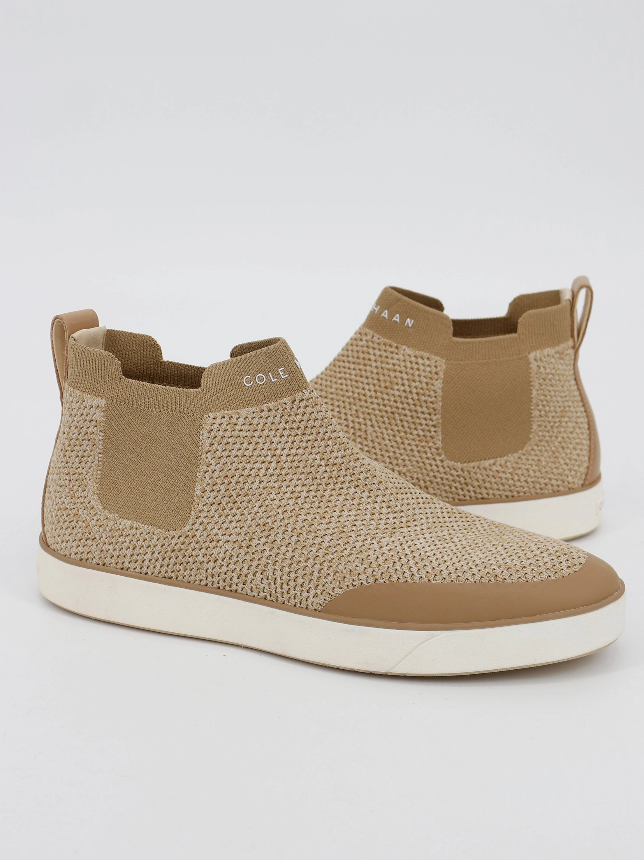 Best Workout Shoes For Flat Feet Womens Nantucket Knit Ankle Chelsea Boots Taupe,Beige