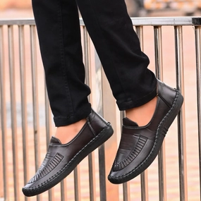 Proenza Schouler Monogram Loafers Loafers for Men Brown Formal Synthetic Leather Loafer