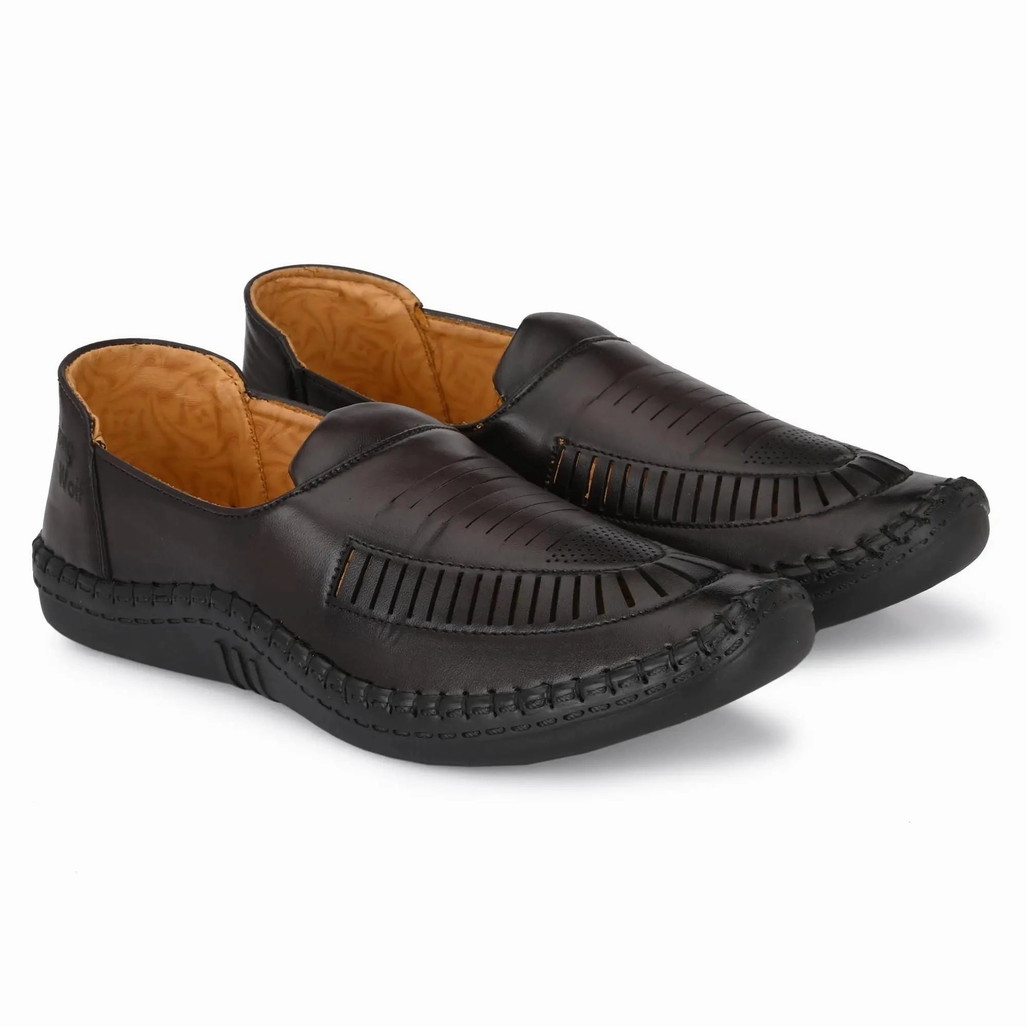 Loafers for Men Brown Formal Synthetic Leather Loafer Best Horsebit Loafers