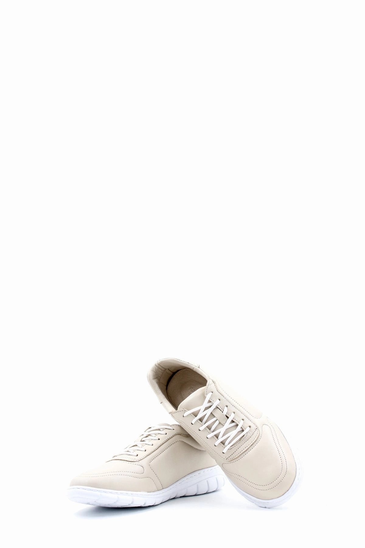 FST Genuine Leather Women's Casual Shoes 950ZAS-8023 Beige - Thessalonki Angelina Jolie Casual Shoes